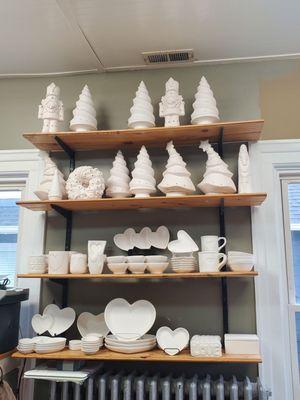 Ceramics to chose from