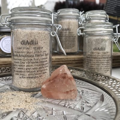 Herbal Salts, handmade in micro batches, w Himalayan salt, local and wild herbs.