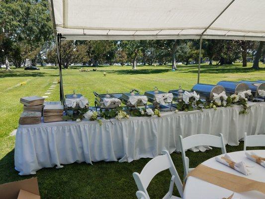 outdoor events, weeding s, celebration of life, catering, canopy events, summer events