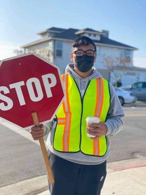 Sunday morning traffic control!