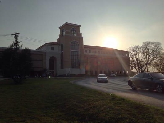 The pool was closed today, but I got an awesome shot of the Rec Center!