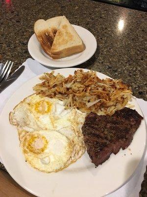 Sunday Brunch Steak and Eggs