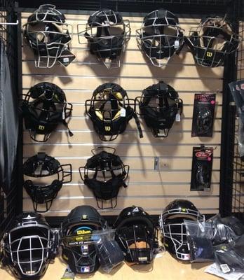 We have all of the protective equipment that umpires and catchers need