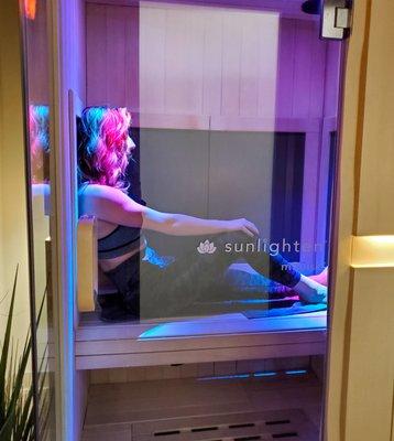 Detox, relax and warm up in one of our full-spectrum infrared saunas.