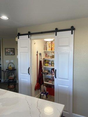 Barn door installation