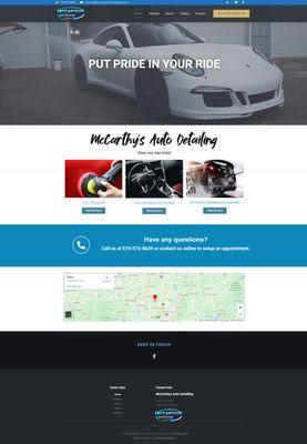 Auto detailing website