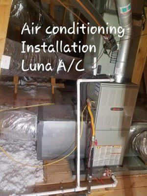 Complete A/C installation