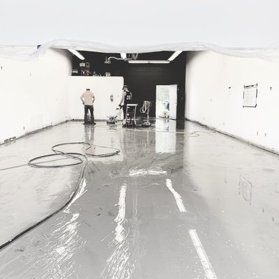 Polished concrete floors