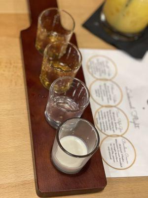 Flight sample tasting