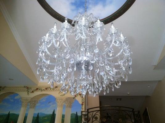 House Cleaning Cleaned Chandelier