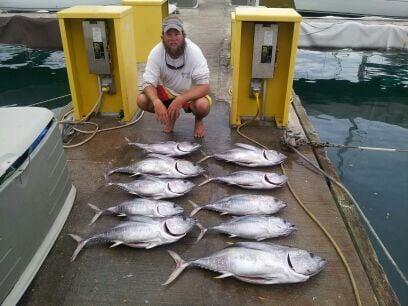 Busy tuna day on 4/21/13.