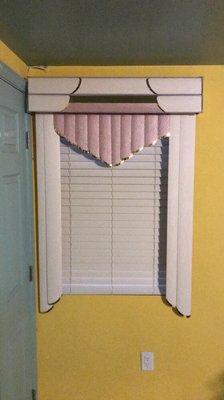 Custom Vertical Design over Horizontal blind