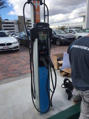 Commercial charger install