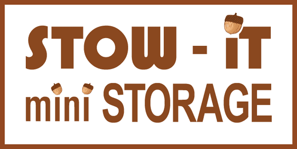 The Stow-It Mini Storage banner.