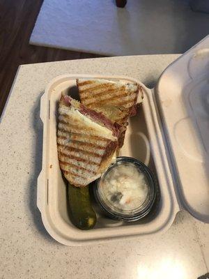 Panini Pastrami Sandwich