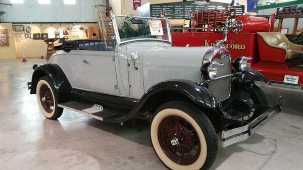 One of the restored Ford cars.