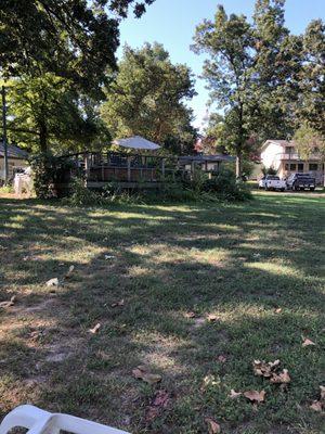 Another view of the community hot tub deck area