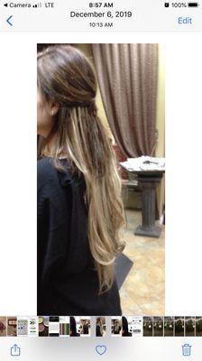 Keratin bonding hair extension