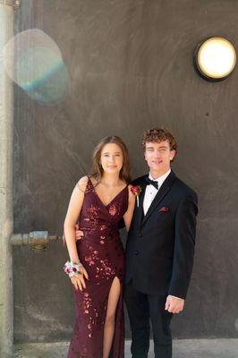 My daughter and boyfriend at the prom.