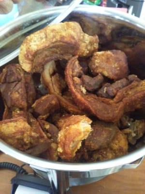 Homemade chicharron by the pound