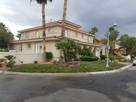 We cleaned up this house installed new sod