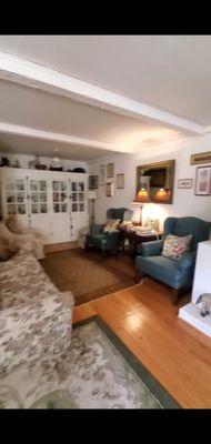 Reading nook in common area great room.