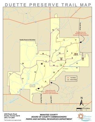 Duette Preserve Trail Map