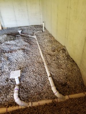 Underground plumbing