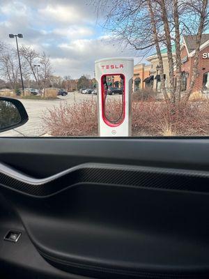 Only front facing charger...every other charger requires you to back up.