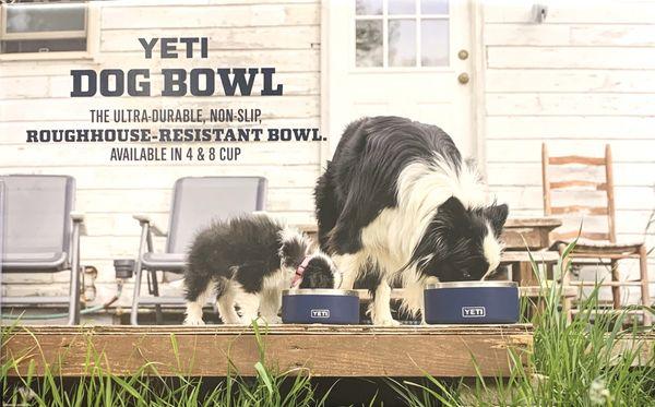 Pet bowls from Yeti