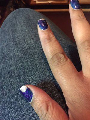 4 days after getting a gel manicure done by Holly