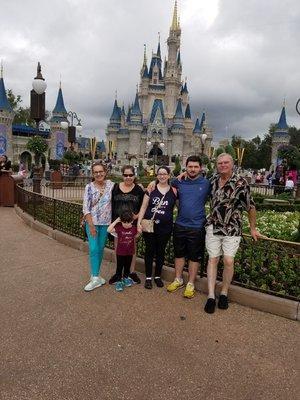 family at Disney world