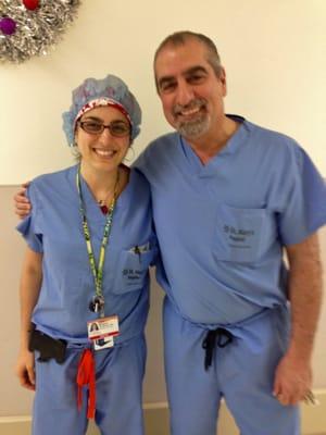 Father-daughter team in the OR