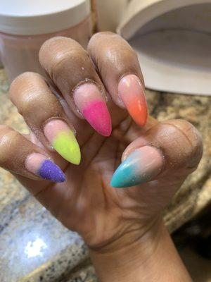 "Ombré" nails by Nancy at Le nails