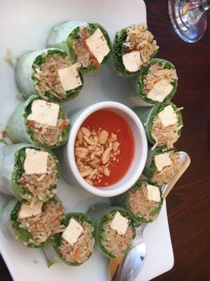 Tofu summer rolls