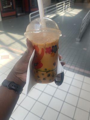 Thai Milk tea with boba - $5.25 total (small size)