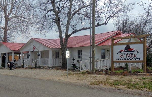 Home Place RV Park Office - Laundry - Bathroom & Showers.