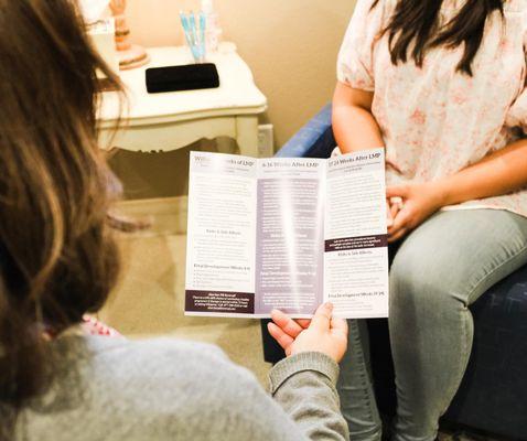 Options Pregnancy Center - Client meeting room to talk with our team - A private, comfortable setting so you feel protected and supported.