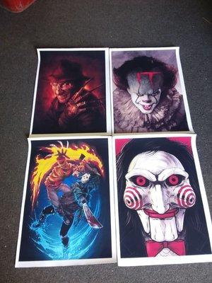 HORROR POSTERS READY FOR YOUR FAVORITE ROOM...