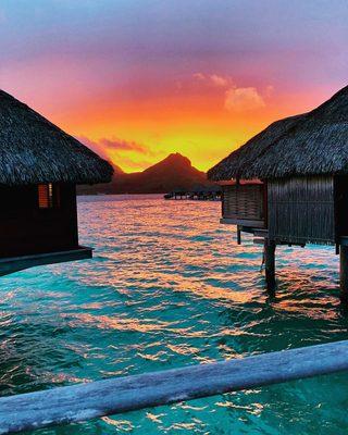 When you vacation in Tahiti, these underwater bungalows are perfect!