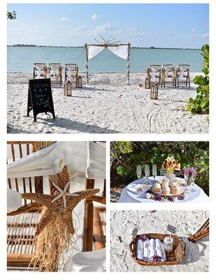 Beach set up and decoration