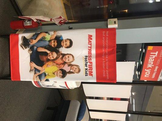 Mattress firm partners with local charities!