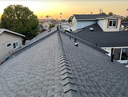 GAF Lifetime Shingles with discreet ventilation system free of charge!