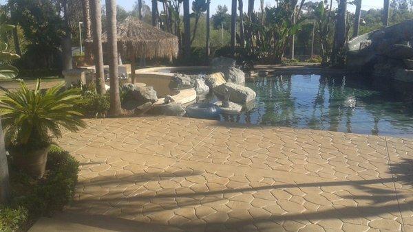 Pool Deck Concrete Refinishing