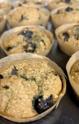 Gluten free Vegan Organic blueberry muffins