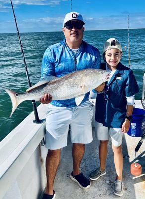 Father & son Bull Red with Capt Cole