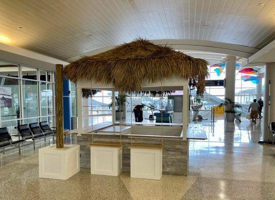 Tiki Hut we built for the Corpus Christi International Airport