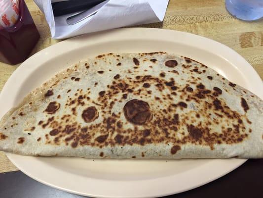 Huge Barbados taco.