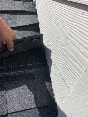 Missing chimney flashing