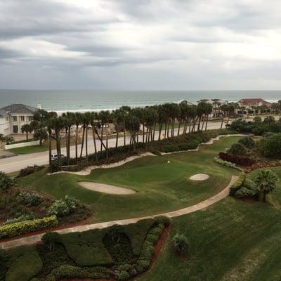 The beach. View from Harbor Village Golf and Yacht club in Ponce Inlet.